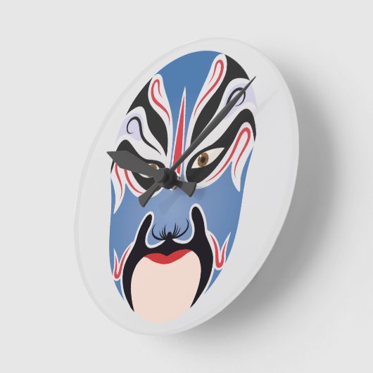 プキングオペラメイクアップルルメン ラウンド壁時計 (傾斜)