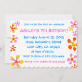 プクールールパーティー、Kidのパーティー 招待状 (裏面)