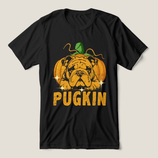 プグおもしろいキンパグ恋人 トライブレンドＴシャツ (デザイン正面)