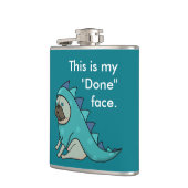 プグおもしろいドッグプガサウルスが「完了」 フラスク (左)