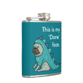 プグおもしろいドッグプガサウルスが「完了」 フラスク (右)