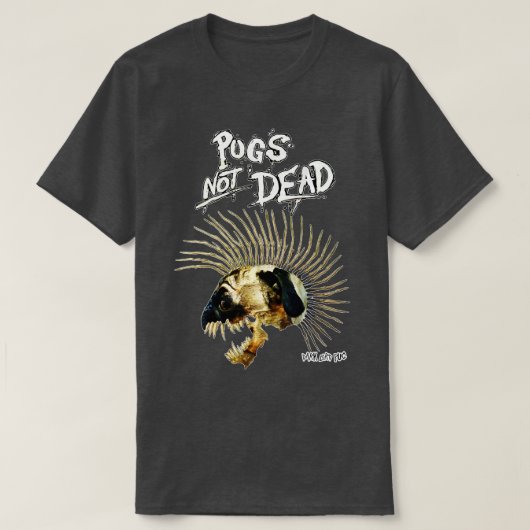 プグが死んでいない Tシャツ (デザイン正面)