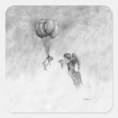 プグとエンジェル スクエアシール (正面)