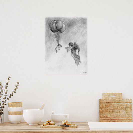 プグとエンジェル ポスター (キッチン)