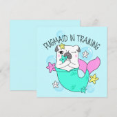 プグのホリデーカード シーズンカード (正面/裏面)