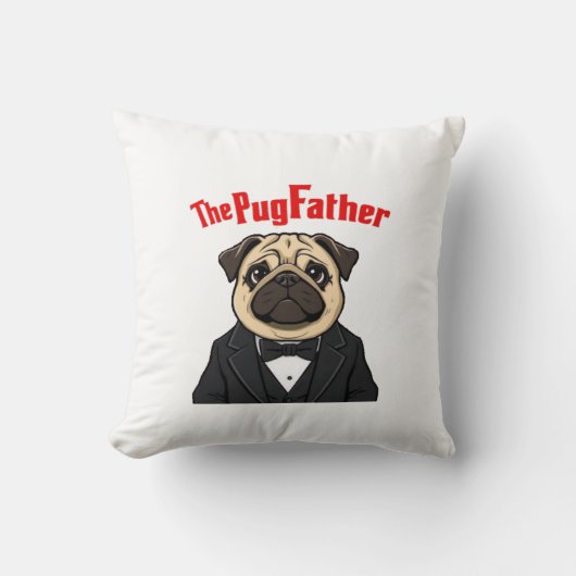 プグの父 クッション (正面)