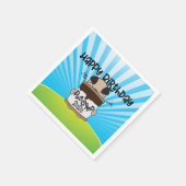 プグキャンプ2020ハッピーバースデー スタンダードカクテルナプキン (角)