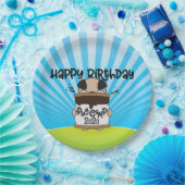 プグキャンプ2020ハッピーバースデー ペーパープレート (パーティー)