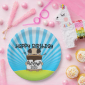 プグキャンプ2020ハッピーバースデー ペーパープレート (パーティー)
