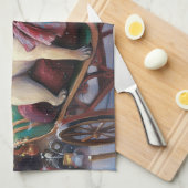 プグクリスマスフェスティバルシーズン キッチンタオル (四つ折り)