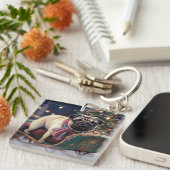 プグクリスマスフェスティバルシーズン キーホルダー (正面右)