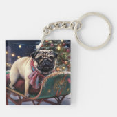プグクリスマスフェスティバルシーズン キーホルダー (裏面)
