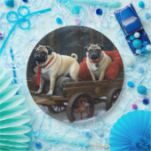 プグクリスマスフェスティバルシーズン ペーパープレート (パーティー)