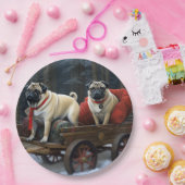 プグクリスマスフェスティバルシーズン ペーパープレート (パーティー)