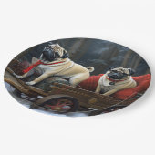 プグクリスマスフェスティバルシーズン ペーパープレート (アングル)