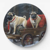 プグクリスマスフェスティバルシーズン ペーパープレート (正面)