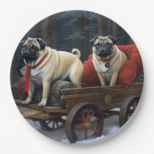 プグクリスマスフェスティバルシーズン ペーパープレート (正面)