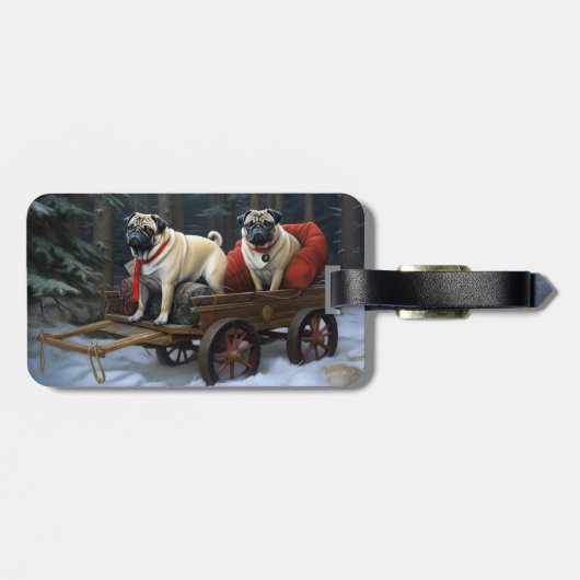 プグクリスマスフェスティバルシーズン ラゲッジタグ (裏面横)