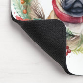 プグクリスマスリースフェスティバルカップ マウスパッド (コーナー)