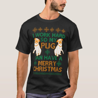 プグクリスマスヴィンテージ Tシャツ