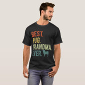 プググランマエバー愛犬家母の日 Tシャツ (正面フル)