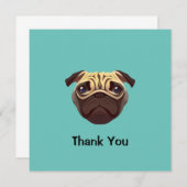 プグサンキュー招待状 招待状 (正面/裏面)