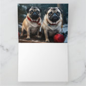 プグスノイそりクリスマスデコール カード (内部)