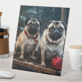 プグスノイそりクリスマスデコール 台座サイン (インサイチュ)