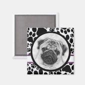 プグドッグアートバイグレンダハーラン マグネット (正面/裏面)