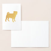 プグドッグパーティーテーマお祝い 箔カード (ディスプレー)