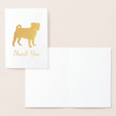 プグドッグパーティーテーマお祝い 箔カード (ディスプレー)