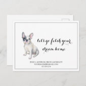 プグドッグ実在エステート買のマーケティング ポストカード (正面/裏面)