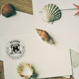 プグドッグ差出人住所ファミリー ラバースタンプ