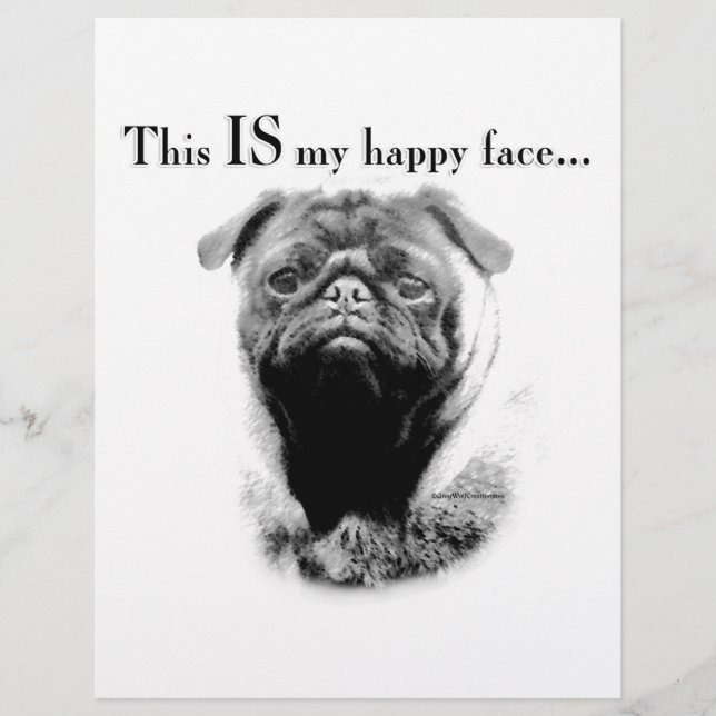プグハッピー顔 (正面)