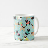 プグバースデーパーティーお祝い コーヒーマグカップ (正面右)