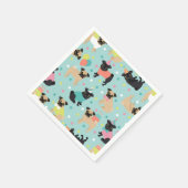 プグバースデーパーティーお祝い スタンダードカクテルナプキン (角)