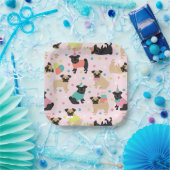 プグバースデーパーティーお祝い ペーパープレート (パーティー)