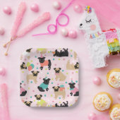 プグバースデーパーティーお祝い ペーパープレート (パーティー)