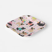 プグバースデーパーティーお祝い ペーパープレート (傾斜あり)