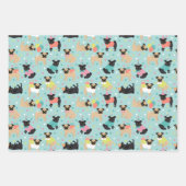 プグバースデーパーティーお祝い ラッピングペーパーシート (正面3)