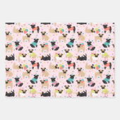 プグバースデーパーティーお祝い ラッピングペーパーシート (正面2)