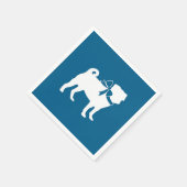 プグパーティーブルーテーマお祝い スタンダードカクテルナプキン (角)