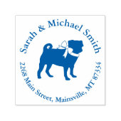 プグパーティーブルーテーマお祝い セルフインキングスタンプ (デザイン)