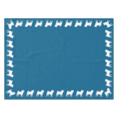 プグパーティーブルーテーマお祝い テーブルクロス (正面(横))