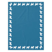 プグパーティーブルーテーマお祝い テーブルクロス (正面)