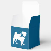 プグパーティーブルーテーマお祝い フェイバーボックス (オープン)