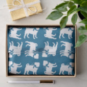 プグパーティーブルーテーマお祝い 薄葉紙 (ギフト)