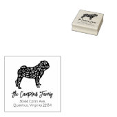 プグファミリー差出人住所 ラバースタンプ (押印)