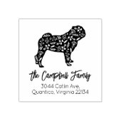 プグファミリー差出人住所 ラバースタンプ (インプリント)