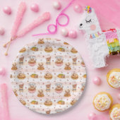 プグボンペティットハンバーグタコフード ペーパープレート (パーティー)